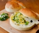 Scallion cheese bagel